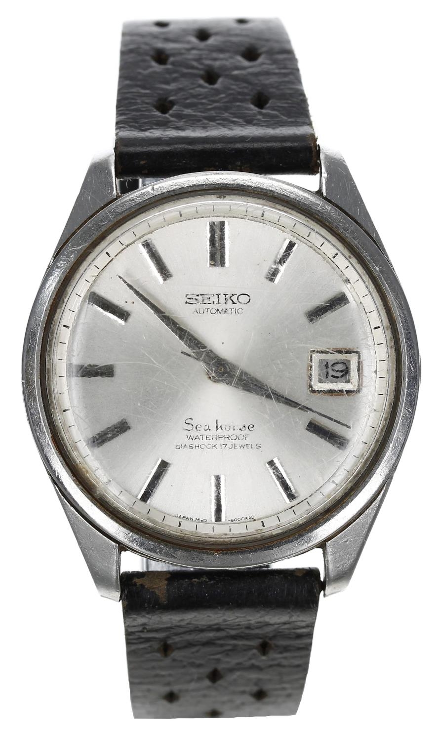 Seiko Sea horse automatic stainless steel gentleman's wristwatch, reference no. 7625-8010,