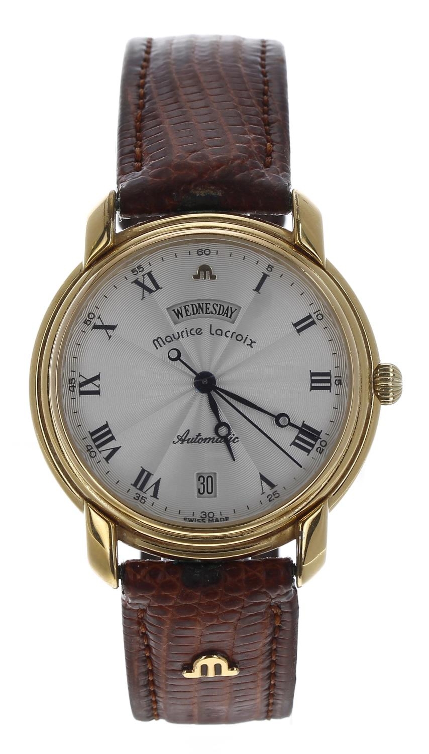 Maurice Lacroix Pontos gold plated and stainless steel gentleman's wristwatch, reference no.