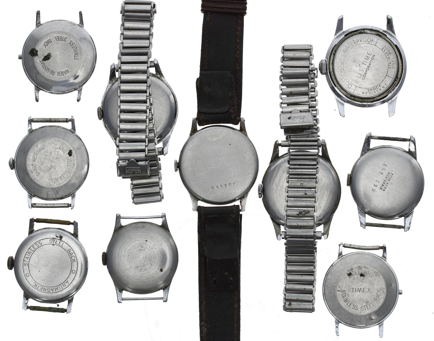 Quantity of mid-size gentleman's wristwatches principally for repair to include Bentima and Tell - Image 2 of 2