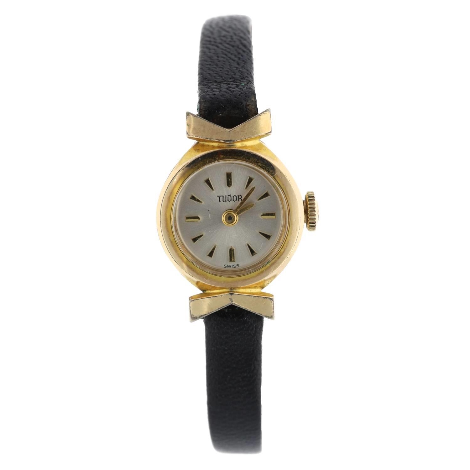 Tudor gold plated and stainless steel lady's wristwatch, reference no. 1726, serial no. 3198xx,