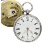 Grayhurst Harvey & Co., London - William IV silver cylinder pocket watch, London 1834, signed