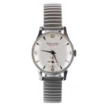 Smiths Astral National 15 nickel/chrome and stainless steel gentleman's wristwatch, circular