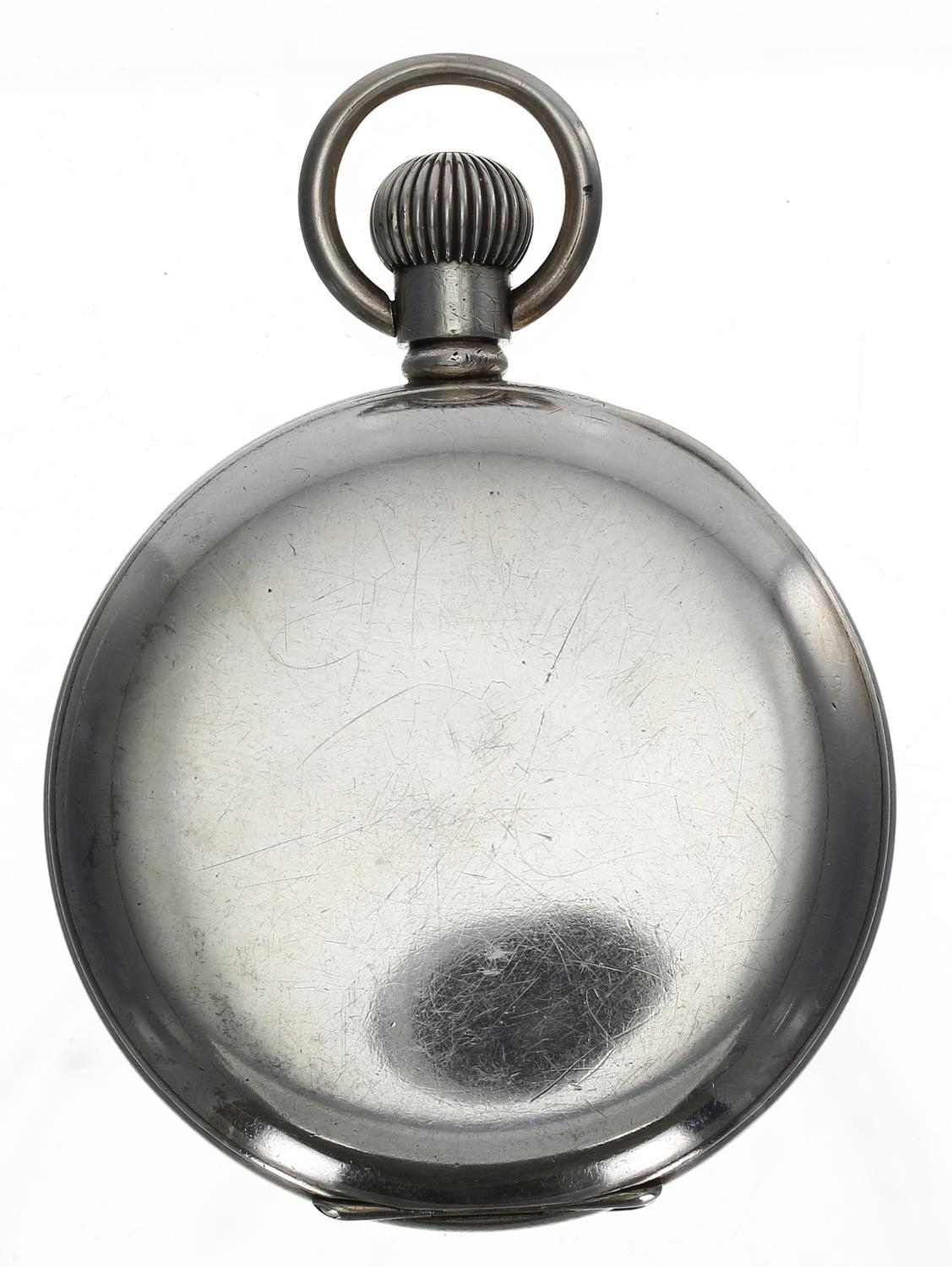 J.W. Benson - silver lever pocket watch, London 1935, signed gilt REF. 939 16 jewel movement, hinged - Image 4 of 4