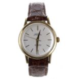 Capital 14ct automatic gentleman's wristwatch, case no. 5203, import hallmarks London 1960, circular