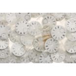 Fifty enamel pocket watch dials (50)