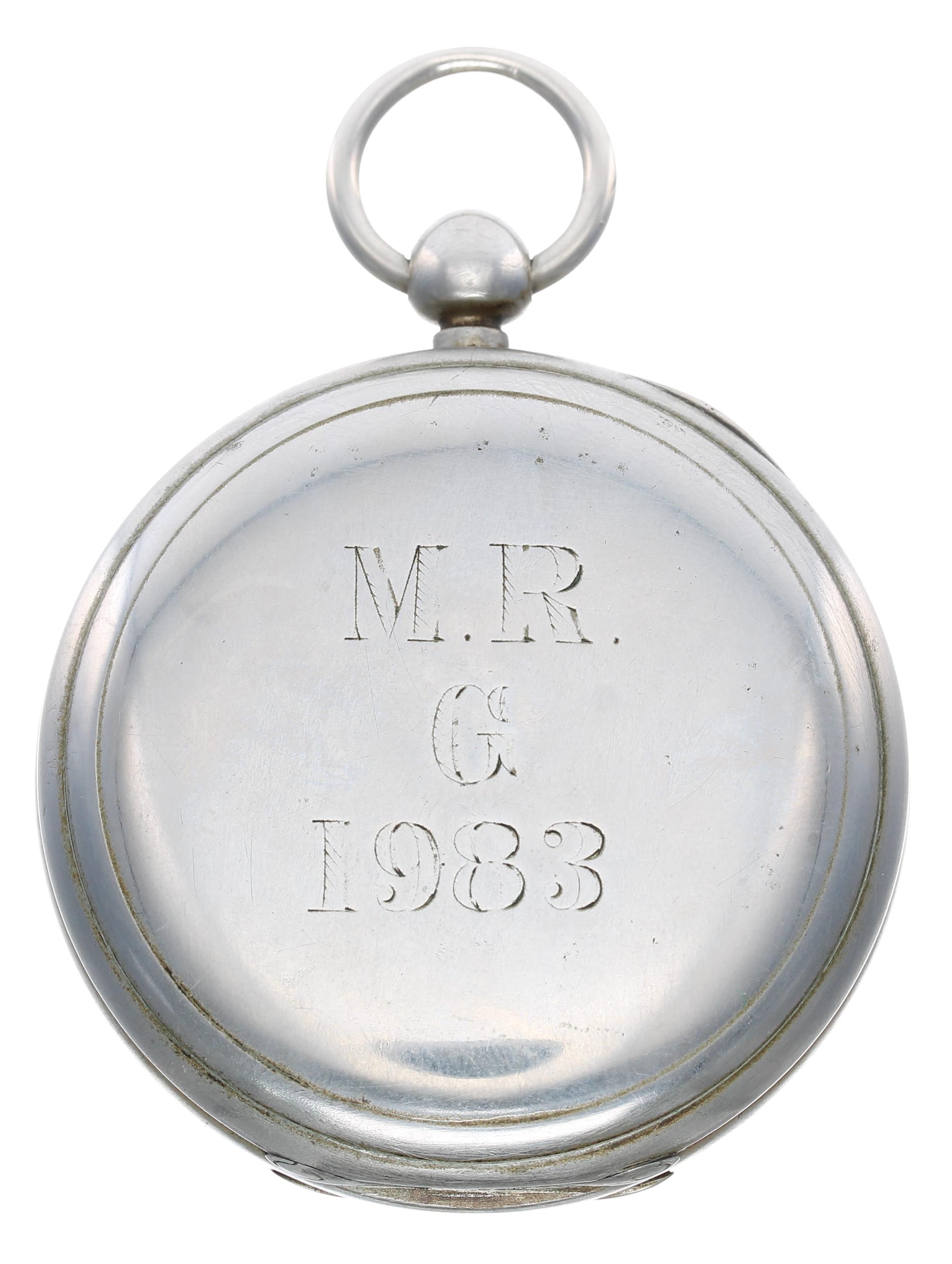Railway Interest - American Waltham 'W'm Ellery' Midland Railway nickel cased lever pocket watch, - Image 4 of 4