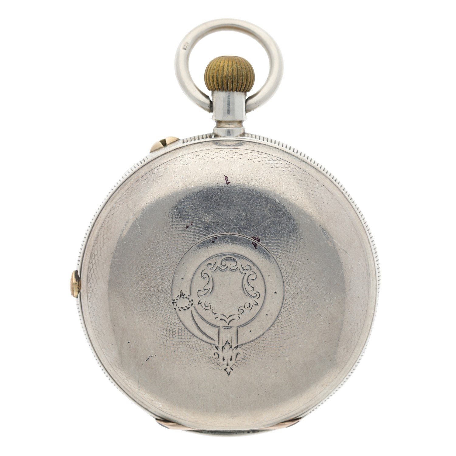 H. Ridgeway, London - Victorian silver centre seconds chronograph lever hunter pocket watch, - Image 4 of 5