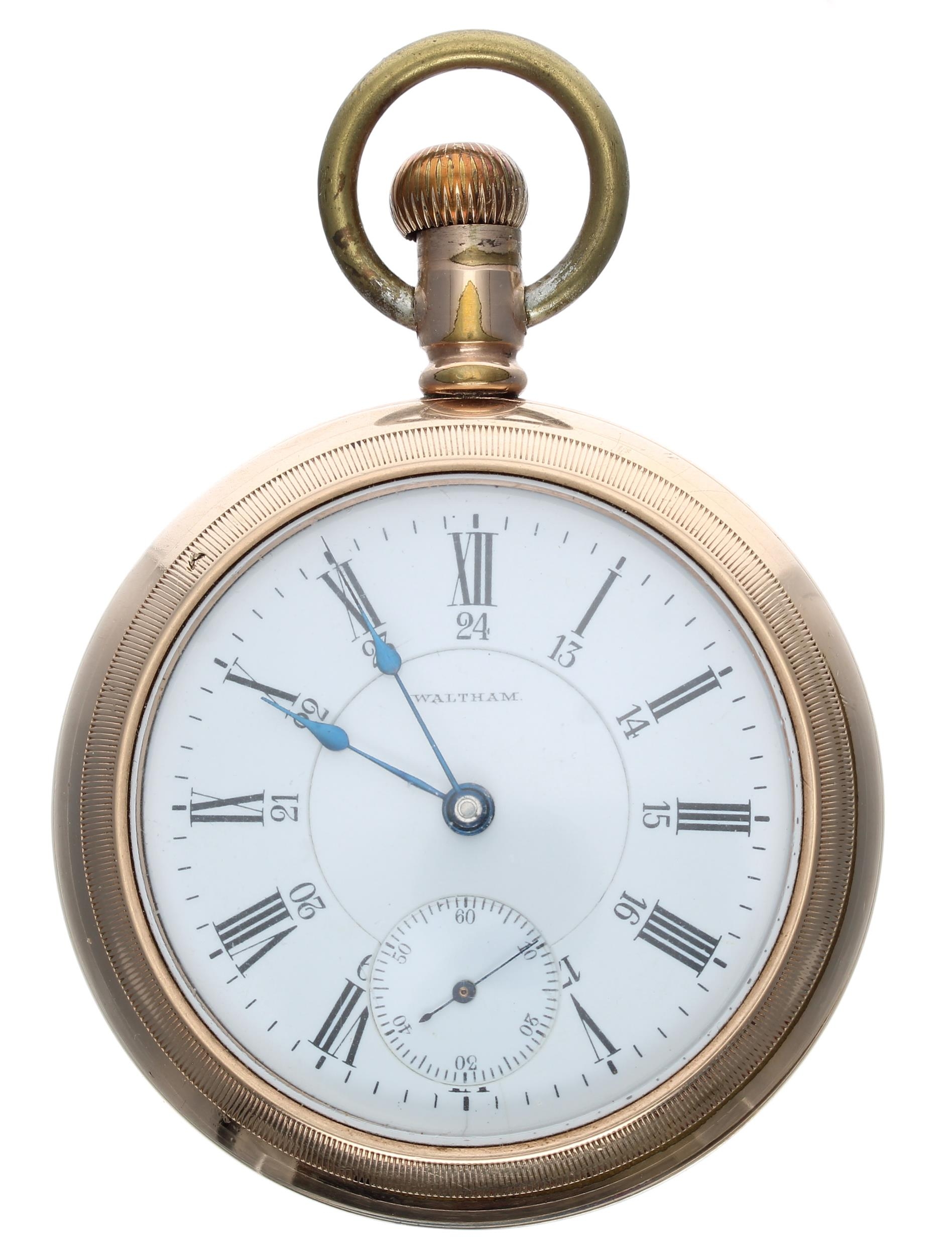 American Waltham 'Appleton Tracy & Co.' gold plated lever pocket watch, circa 1900, signed 17 - Image 2 of 4