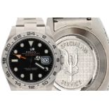 Rare Special Edition Military Commissioned Rolex Oyster Perpetual Date ‘SAS’ Explorer II stainless