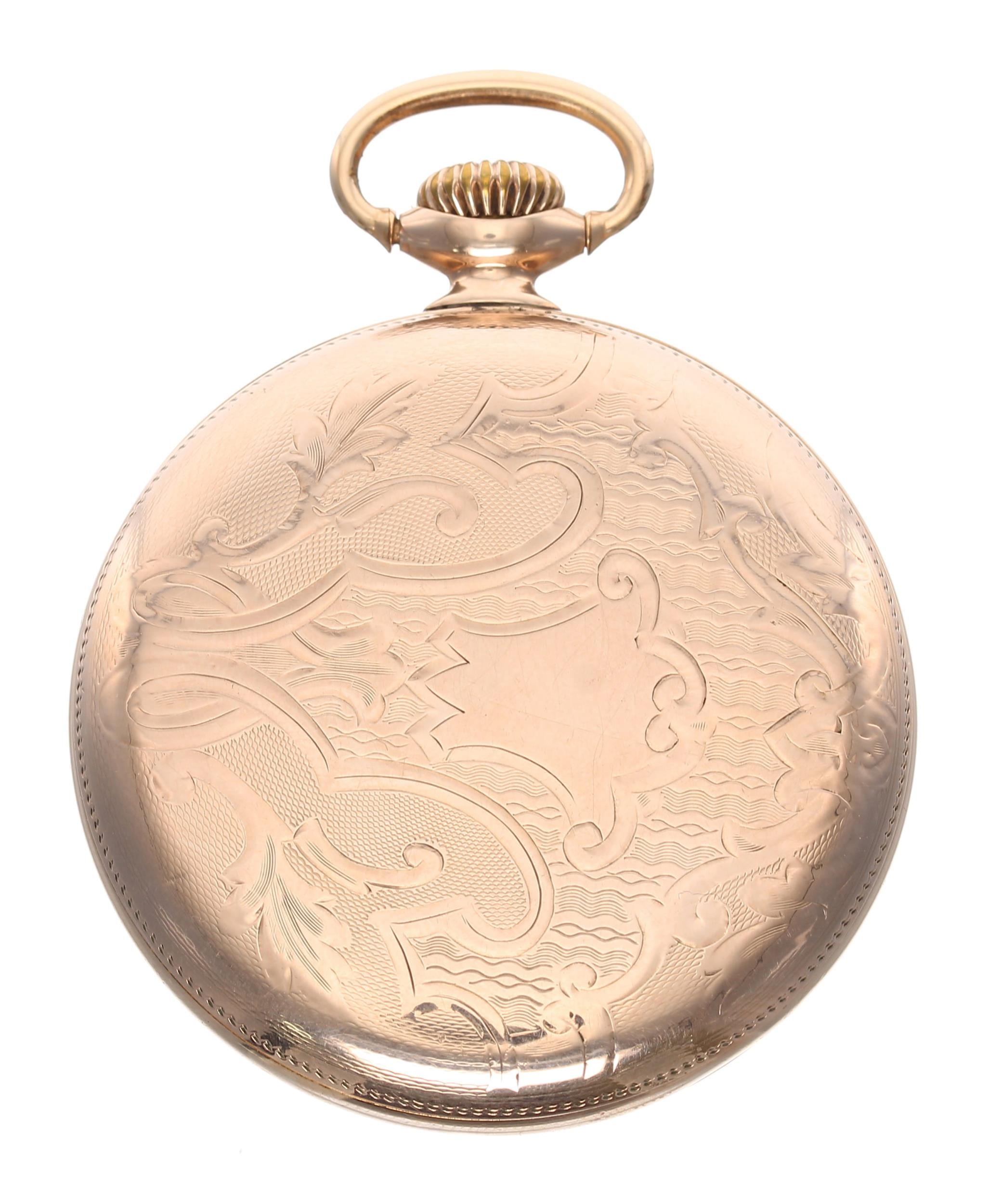 Hampden Watch Co. gold plated lever set pocket watch, circa 1905, signed 23 jewel adjusted to five - Image 4 of 4