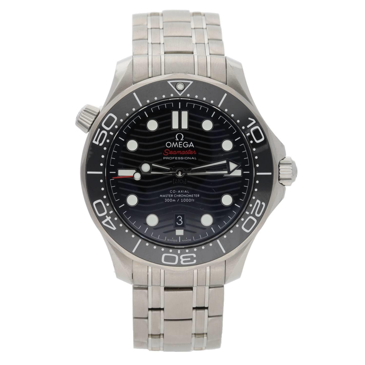Omega Seamaster Diver Professional Co-Axial Master Chronometer automatic stainless steel gentleman's - Image 2 of 7