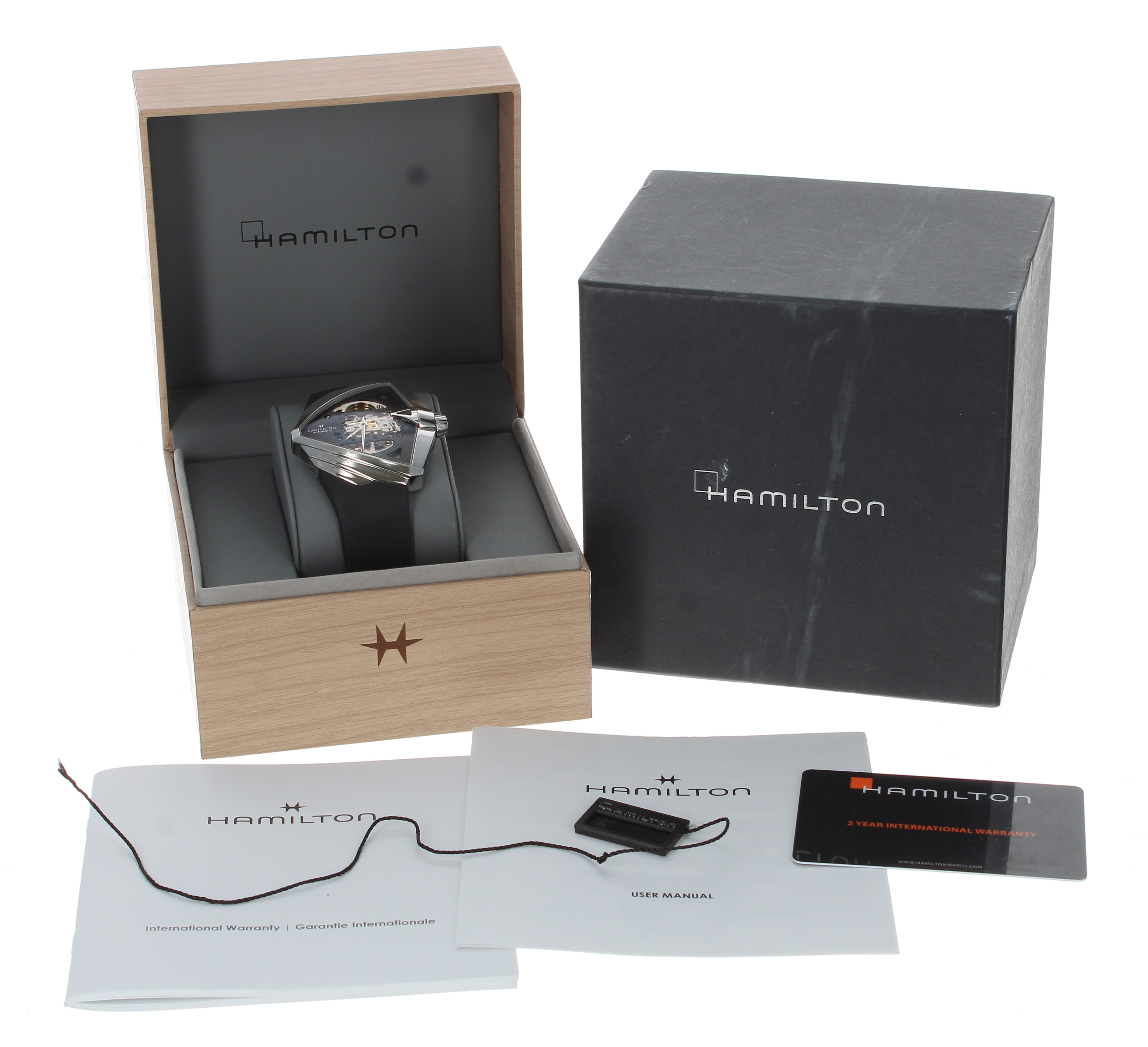 Hamilton Ventura XXL Skeleton stainless steel gentleman's wristwatch, reference no. H24625330, - Bild 3 aus 3