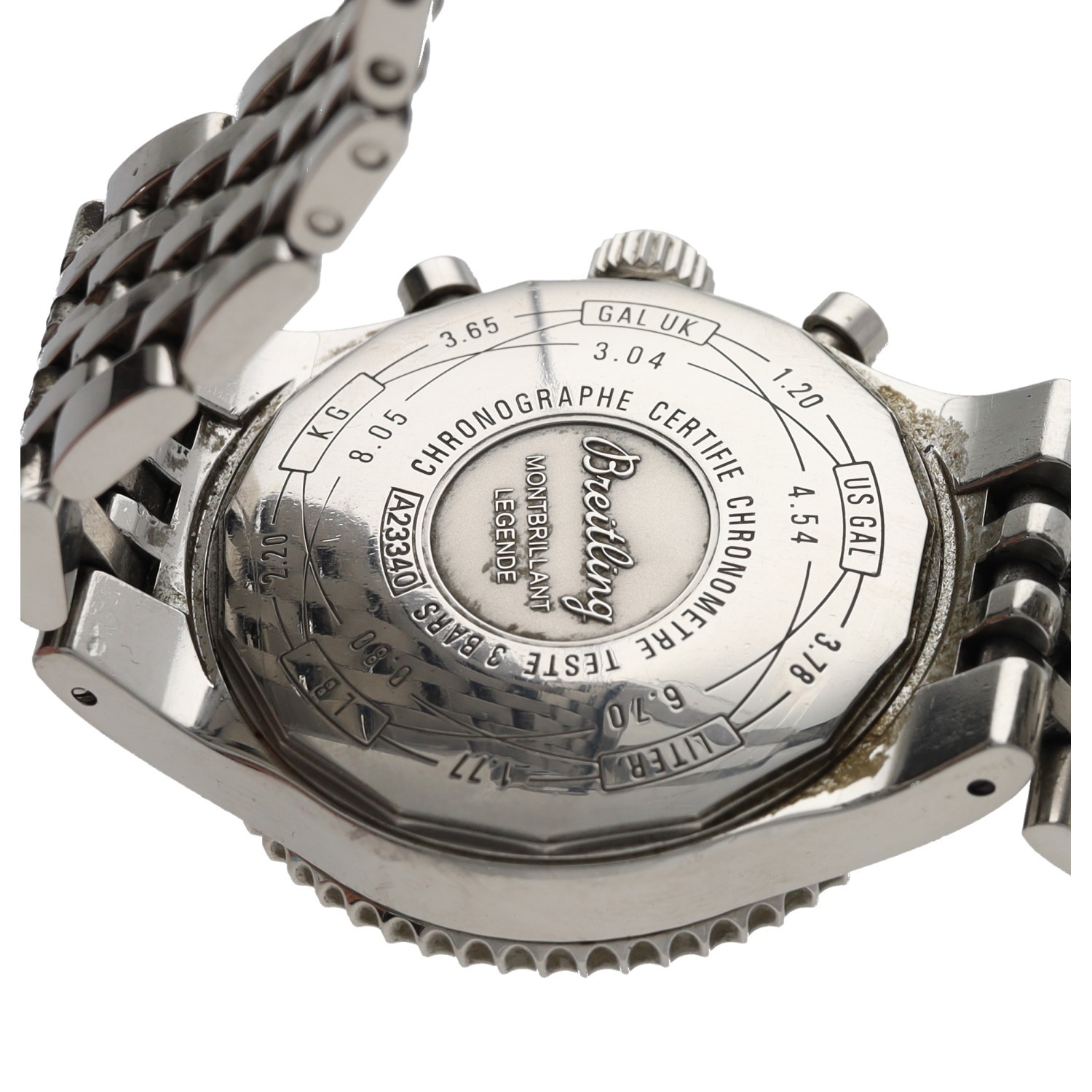 Breitling Montebrillant Legende Chronographe automatic stainless steel gentleman's wristwatch, - Image 2 of 2