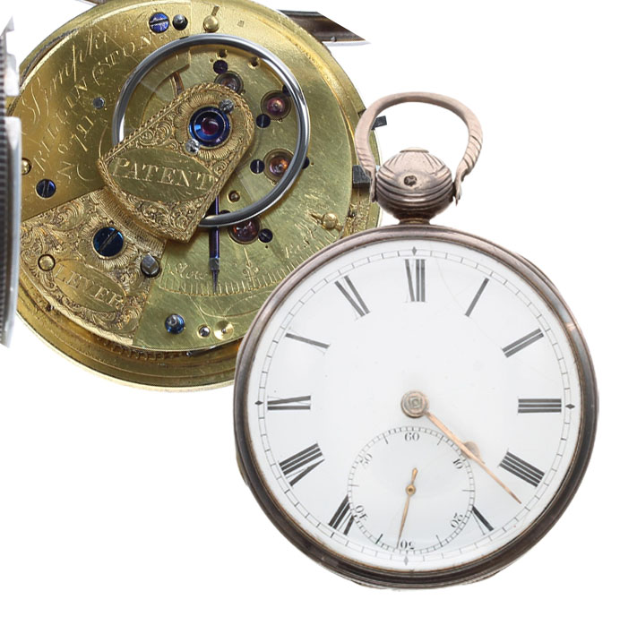 Simpkin, Rillington - George IV silver fusee lever pocket watch, Birmingham 1823, signed movement,