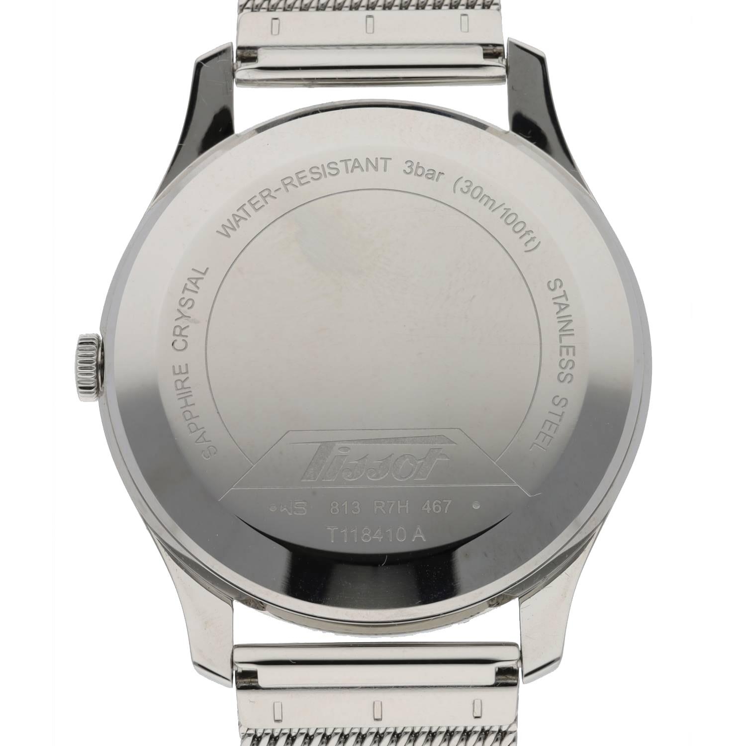 Tissot Heritage Visodate stainless steel gentleman's wristwatch, reference no. T118410A, circa 2019, - Bild 2 aus 3