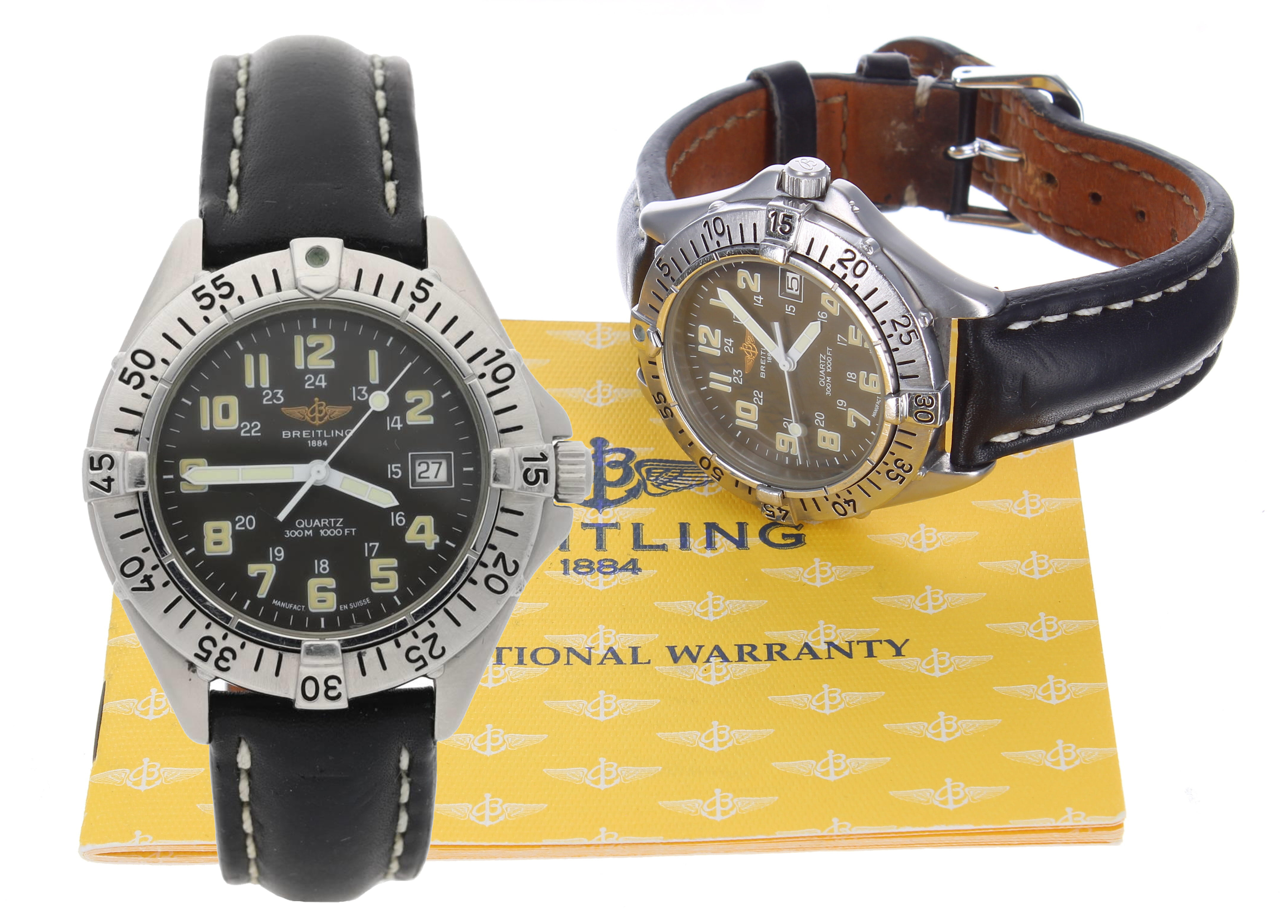 Breitling Colt Quartz stainless steel gentleman's wristwatch, reference no. A57035, serial no.