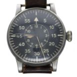 A. Lange & Sohne Rare German Military WWII Luftwaffe 'B.Uhr' pilots/navigators watch, ref no. 127-