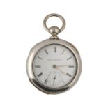 Elgin National Watch Co. lever pocket watch, circa 1884, serial no. 1810187, signed movement with