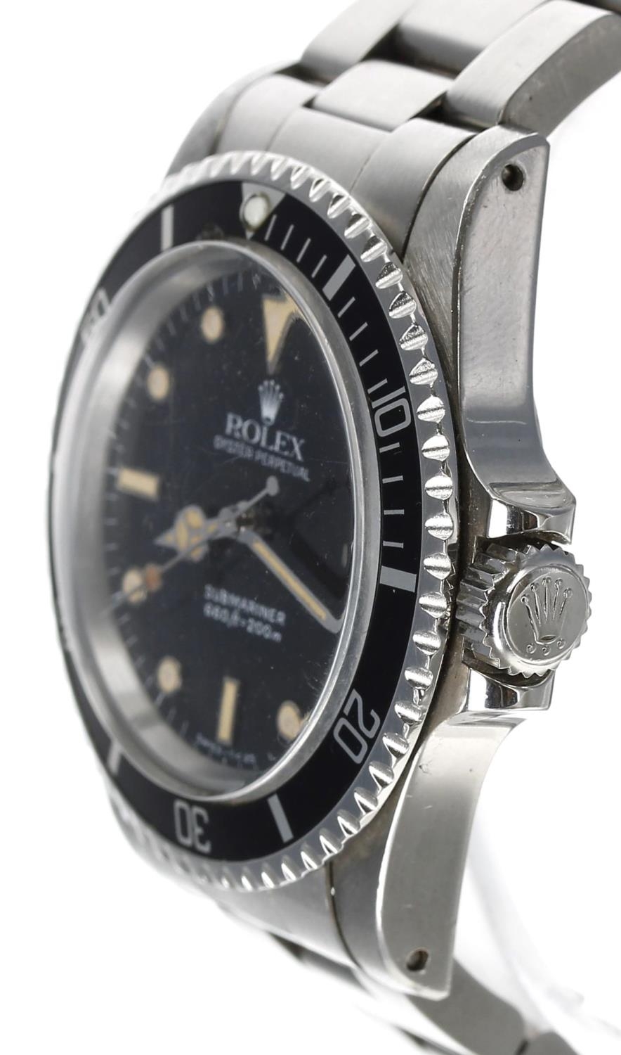 Rolex Oyster Perpetual Submariner stainless steel gentleman's wristwatch, reference no. 5513, serial - Image 2 of 7