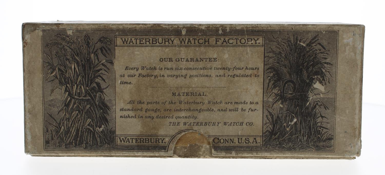 The Waterbury Watch Factory, The Waterbury New Series large watch box, 9'' long x 3.25'' wide, 3. - Image 2 of 3