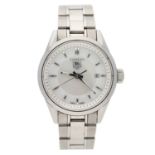 Tag Heuer Carrera lady's stainless steel wristwatch, reference no. WV1415, serial no. EBV8xxx, circa