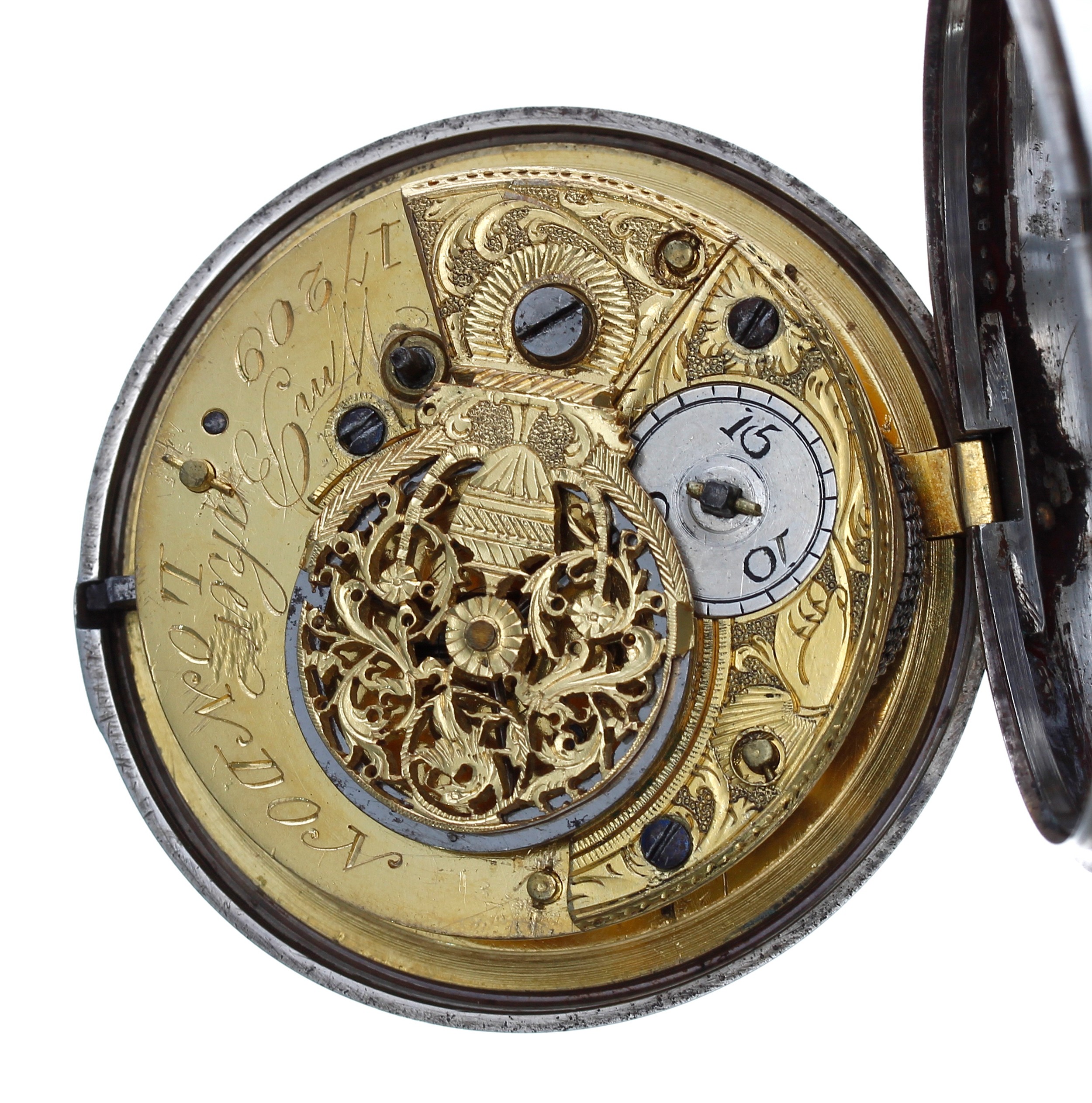 William Baker, London - George III silver pair cased verge pocket watch, London 1805, signed fusee - Image 3 of 6