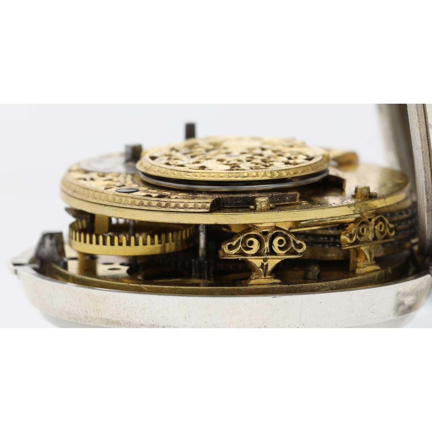 Edward Prior, London - 19th century silver pair cased verge pocket watch made for the Turkish - Image 7 of 10