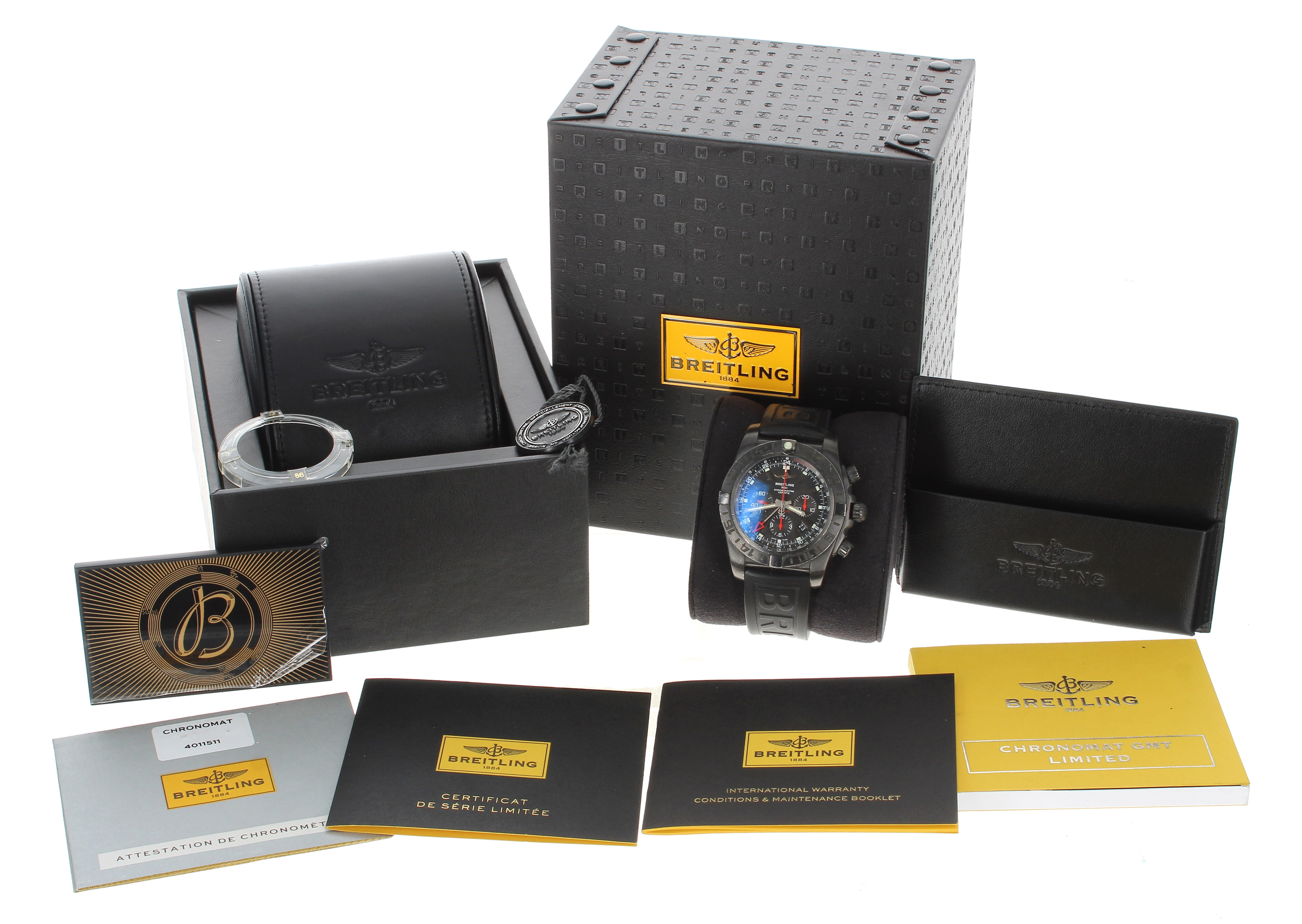 Breitling Chronomat Chronometre GMT limited edition PVD coated automatic stainless steel gentleman's - Image 3 of 7