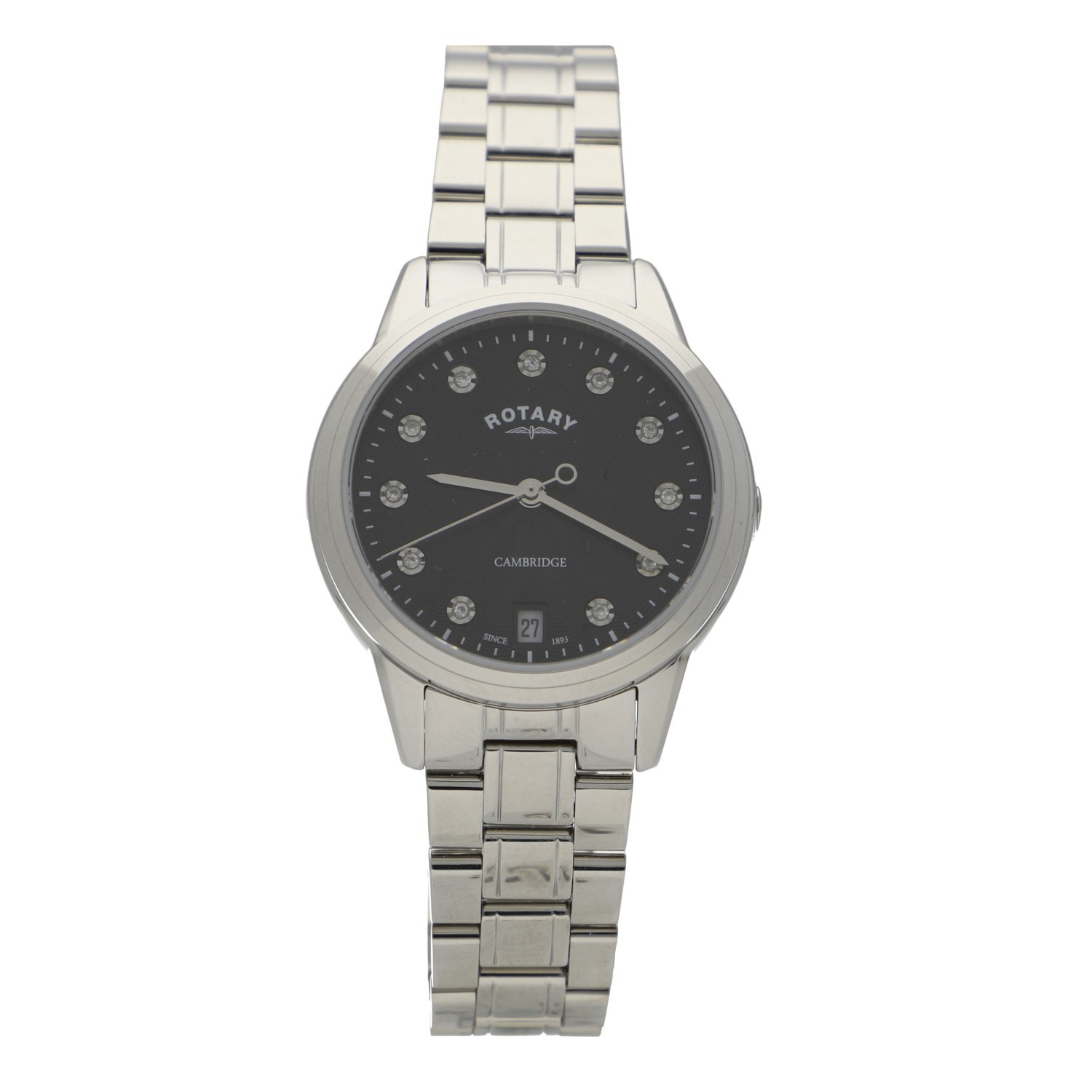 Rotary Cambridge Diamond stainless steel lady's wristwatch, 32mm