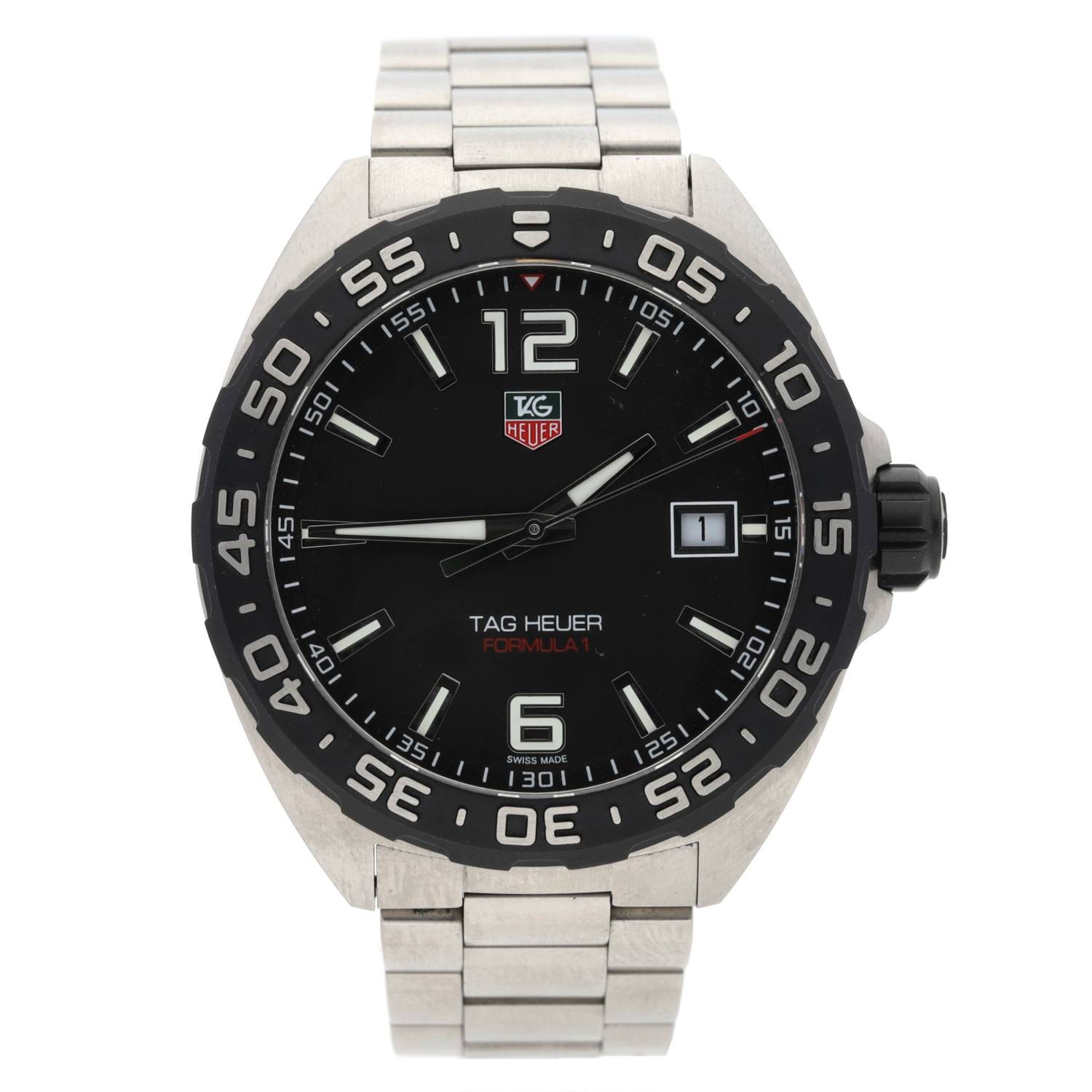 Tag Heuer Formula 1 stainless steel gentleman's wristwatch, reference no. WAZ1110, serial no.