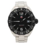 Tag Heuer Formula 1 stainless steel gentleman's wristwatch, reference no. WAZ1110, serial no.
