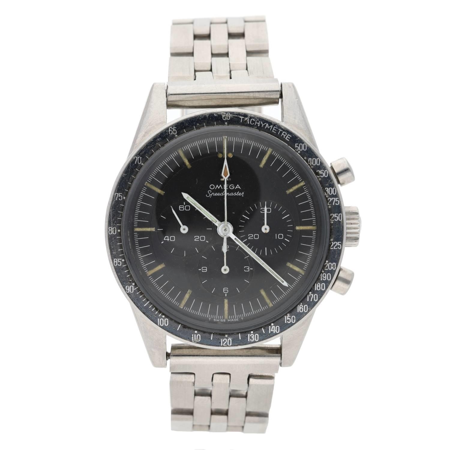 Rare Omega Speedmaster 'Ed White' Pre-Moon Chronograph stainless steel gentleman's wristwatch,