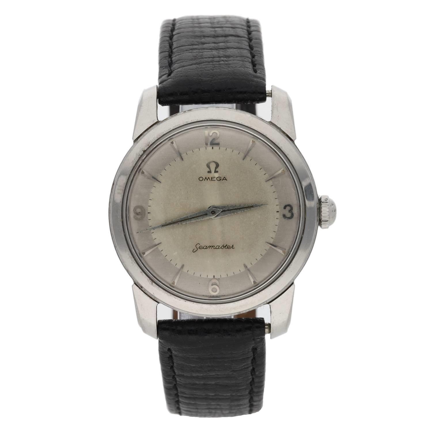 Omega Seamaster stainless steel gentleman's wristwatch, case no. 910, serial no. 15712xxx, circa
