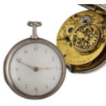 William Smith, London - George III silver pair cased verge pocket watch, London 1804, signed fusee