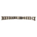 Rolex Oyster rivetted expanding wristwatch bracelet, reference 6635, dated '1 65', with '51' 17mm