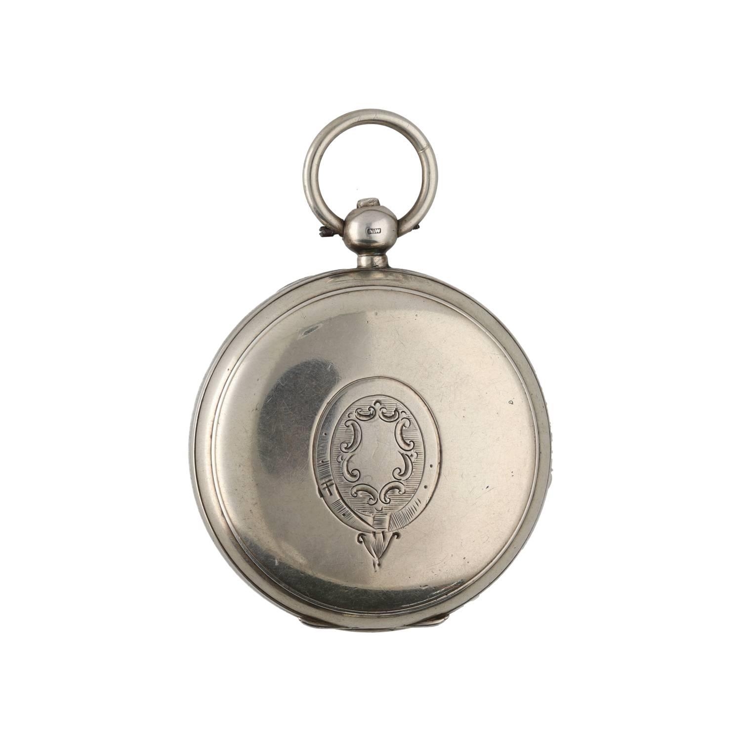 Elgin National Watch Co. silver lever pocket watch, circa 1877, serial no. 546300, signed movement - Image 3 of 3