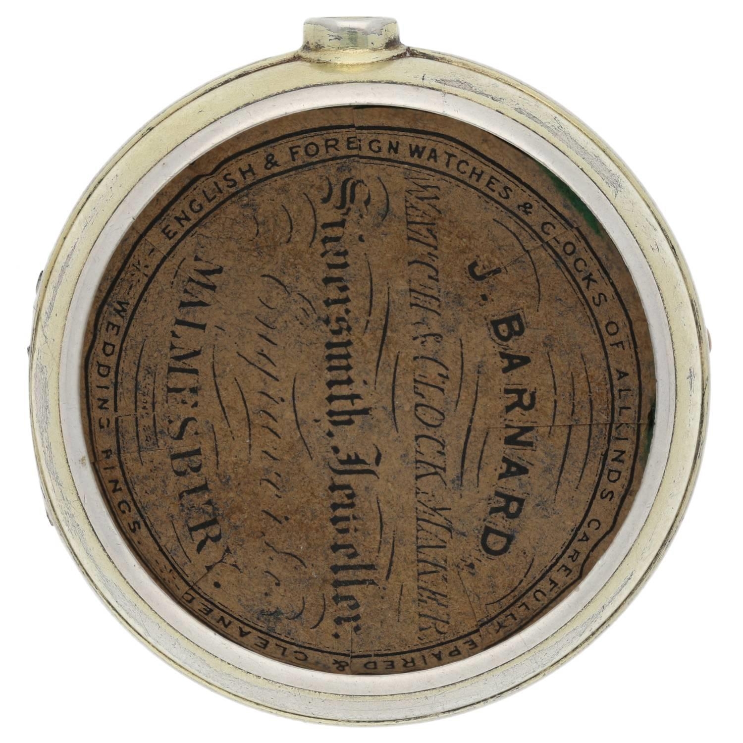 Henry King, London - 18th century English gilt pair cased verge pocket watch, signed fusee movement, - Image 10 of 10