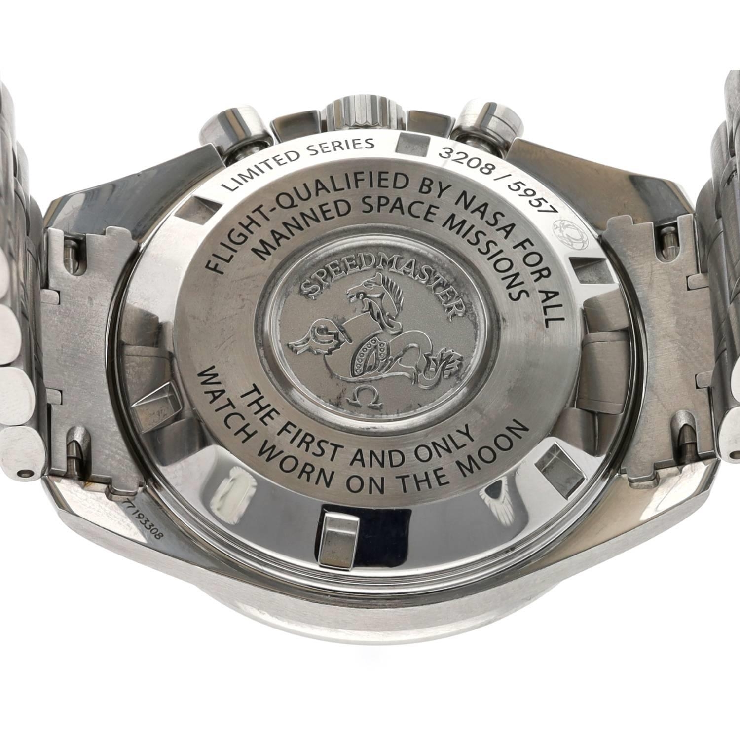 Omega Speedmaster Moon '50th Anniversary Limited Series' Chronograph stainless steel gentleman's - Image 7 of 7