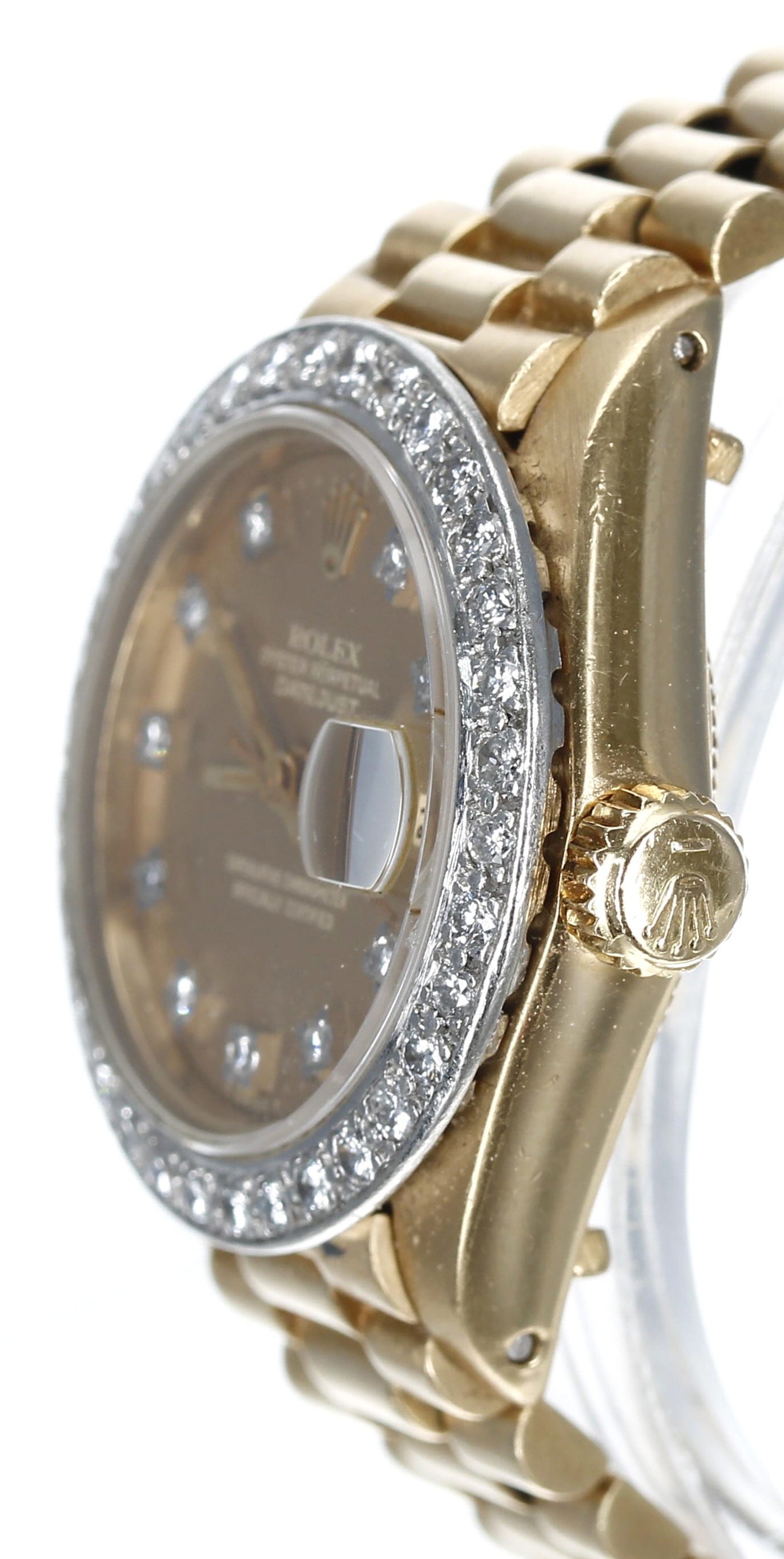 Rolex Oyster Perpetual Datejust 18ct diamond set lady's wristwatch, reference no. 6917, serial no. - Image 3 of 6