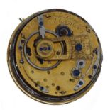 Viner, London - duplex repeating pocket watch movement, signed Viner, New Bond St., London, with