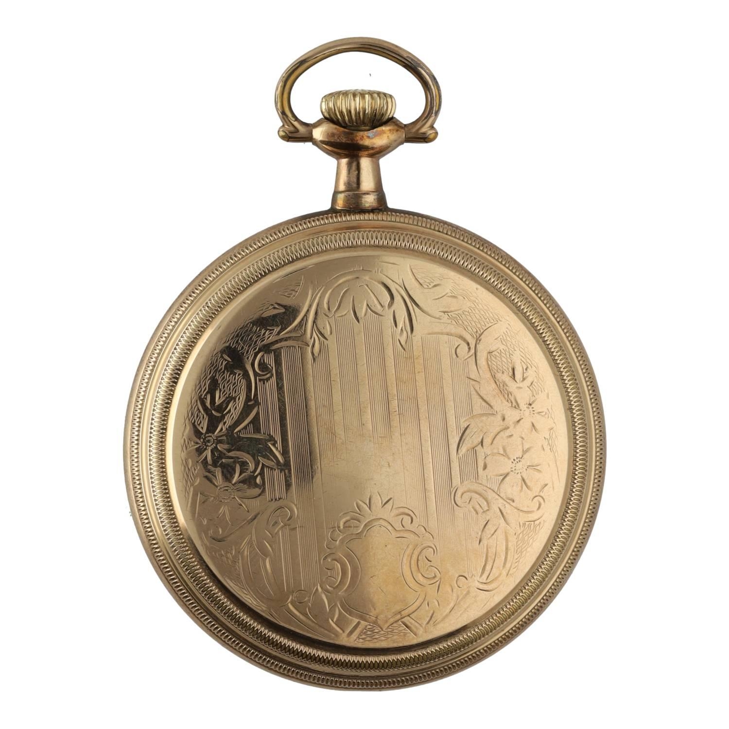 Hamilton 'Railway Special' gold plated lever set pocket watch, circa 1948, serial no. C298581, - Image 4 of 4