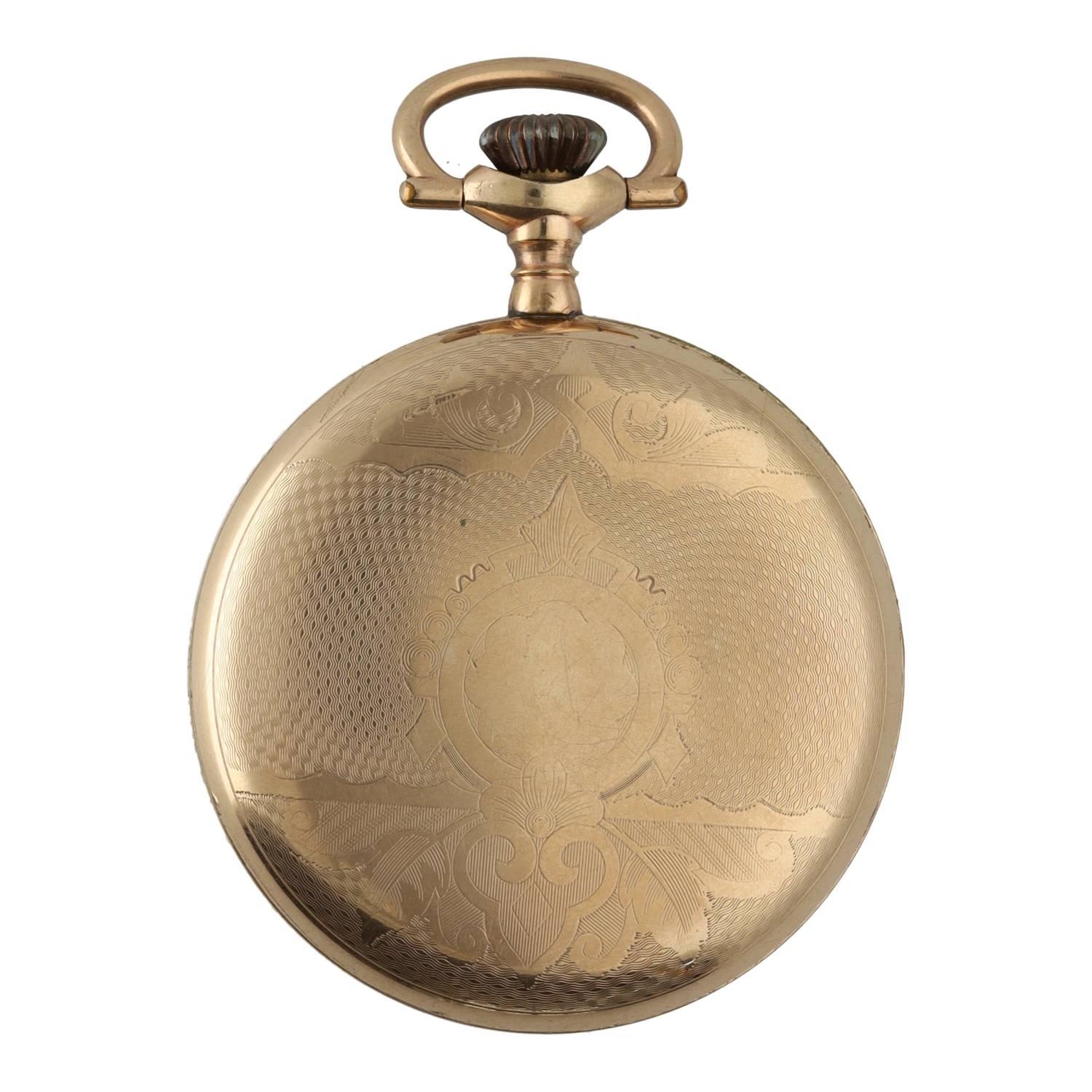 American Waltham 'Traveler' gold plated lever pocket watch, circa 1902, serial no. 11399670, - Image 4 of 4