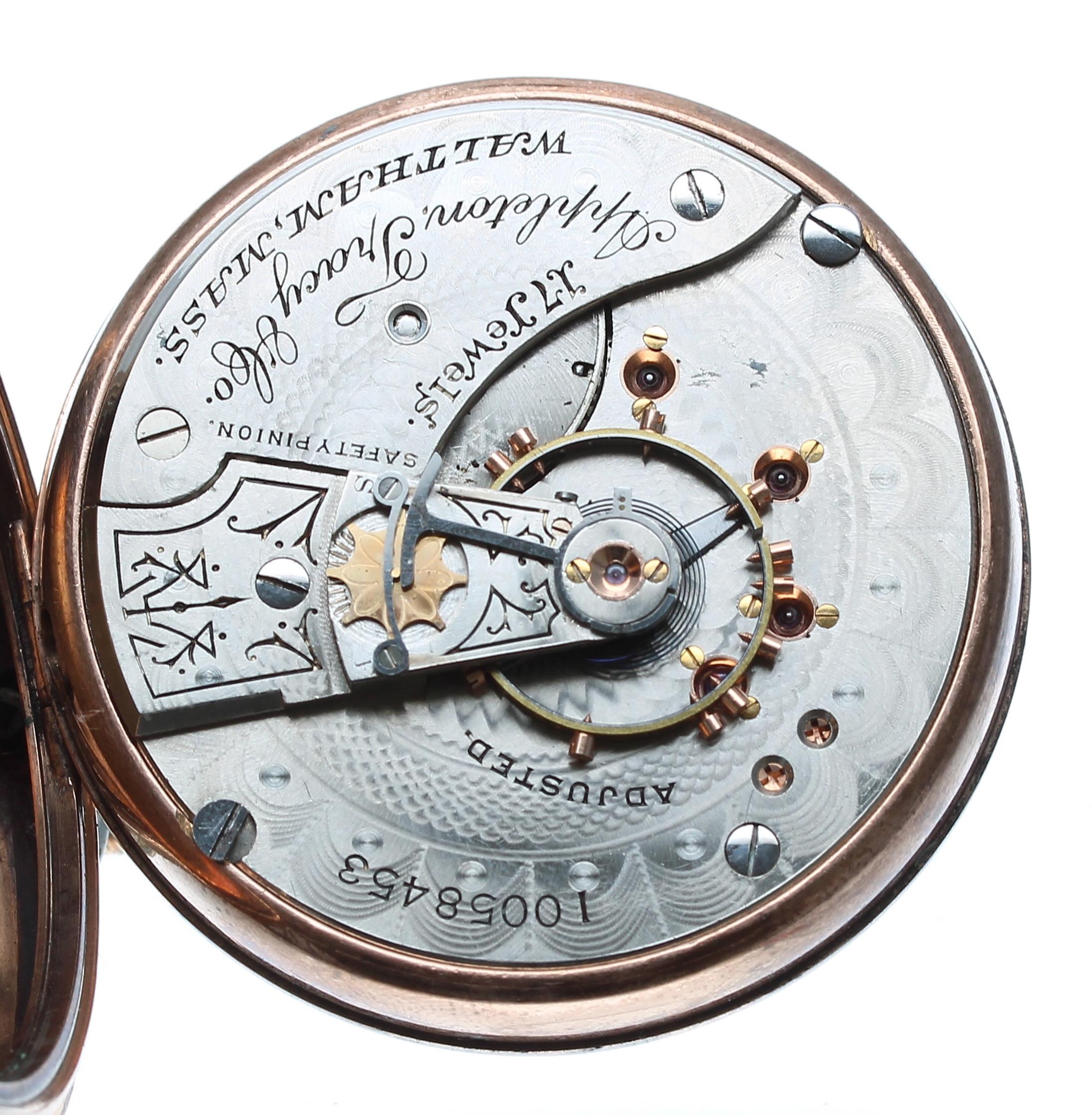 American Waltham 'Appleton Tracy & Co.' gold plated lever pocket watch, circa 1900, signed 17 - Image 3 of 4