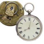 James Lea, Liverpool - Victorian silver fusee detached lever pocket watch, Chester 1889, signed