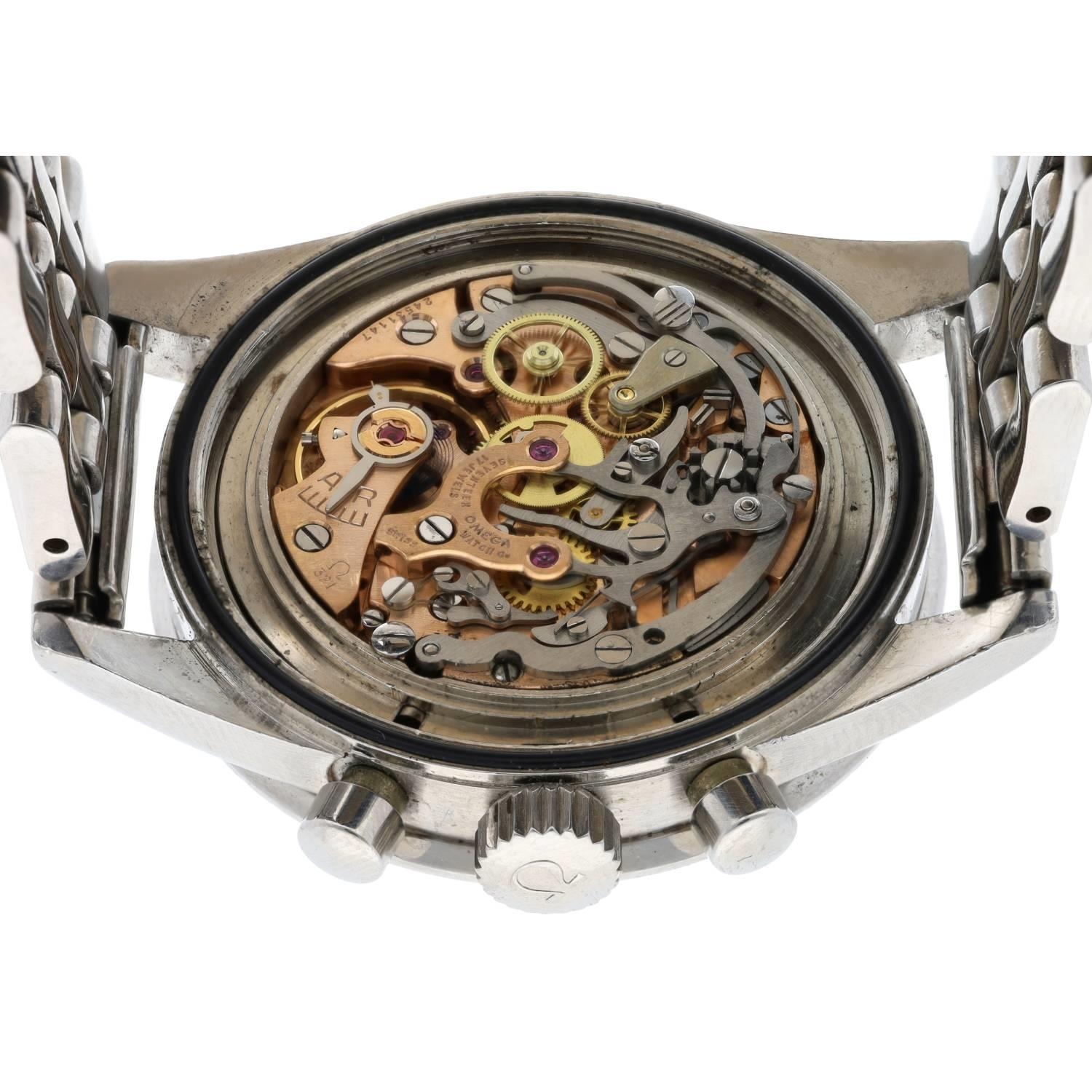 Rare Omega Speedmaster 'Ed White' Pre-Moon Chronograph stainless steel gentleman's wristwatch, - Bild 7 aus 7