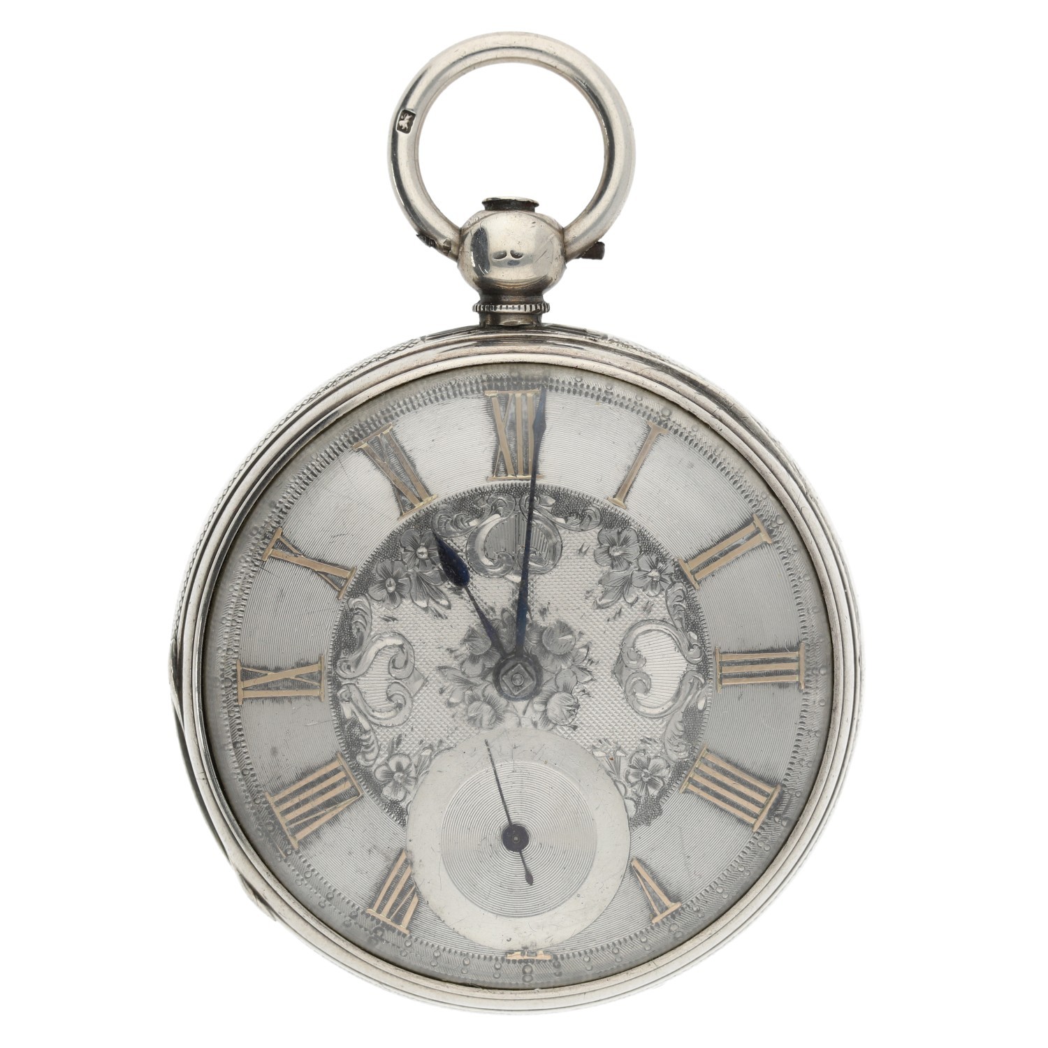 James Graham, Glasgow - Victorian silver fusee lever pocket watch, London 1863, signed movement, no. - Bild 2 aus 4
