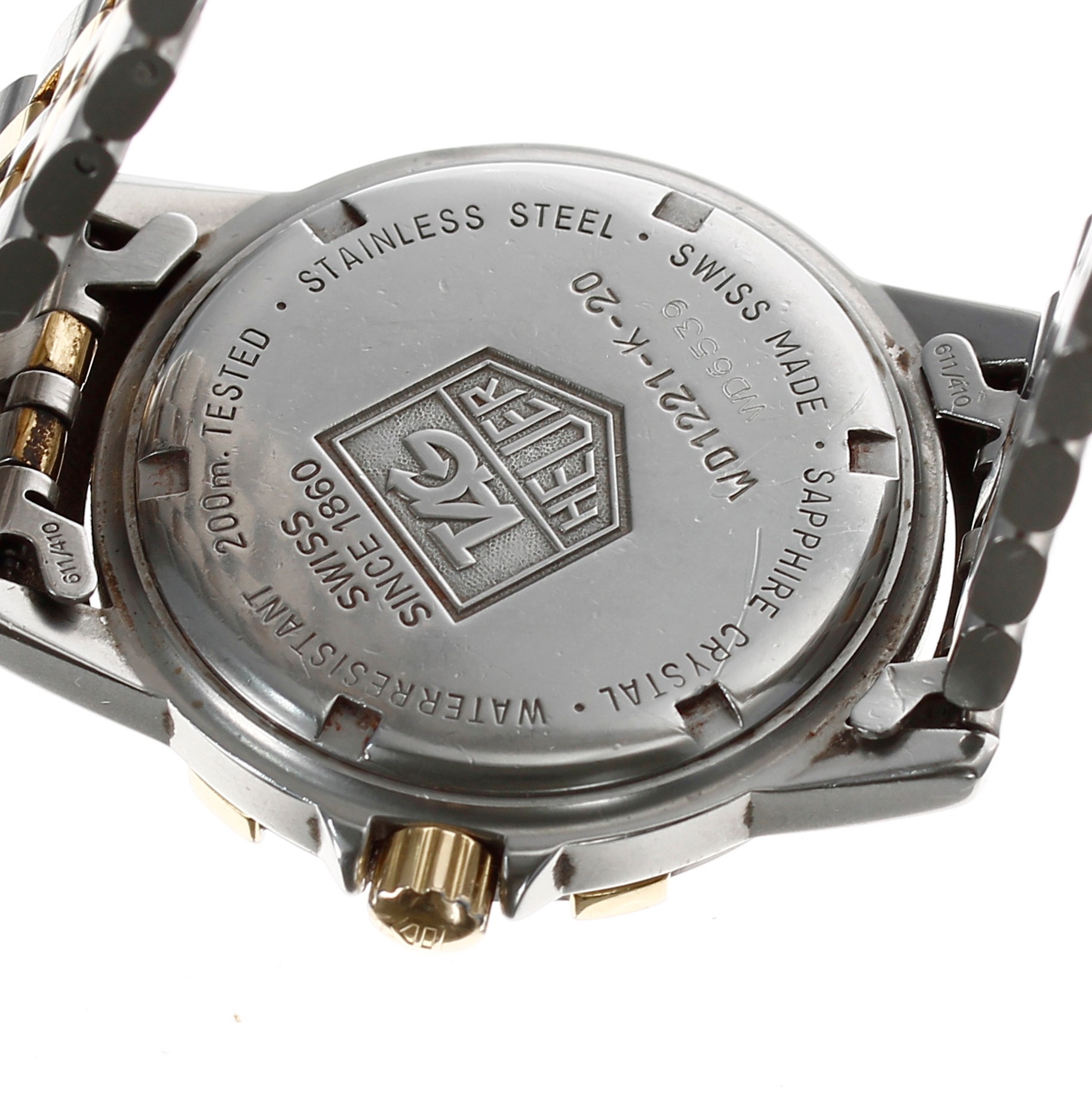 Tag Heuer 1500 Series bicolour gentleman's wristwatch, reference no. WD1221-K-20, serial no. WD6xxx, - Bild 2 aus 2