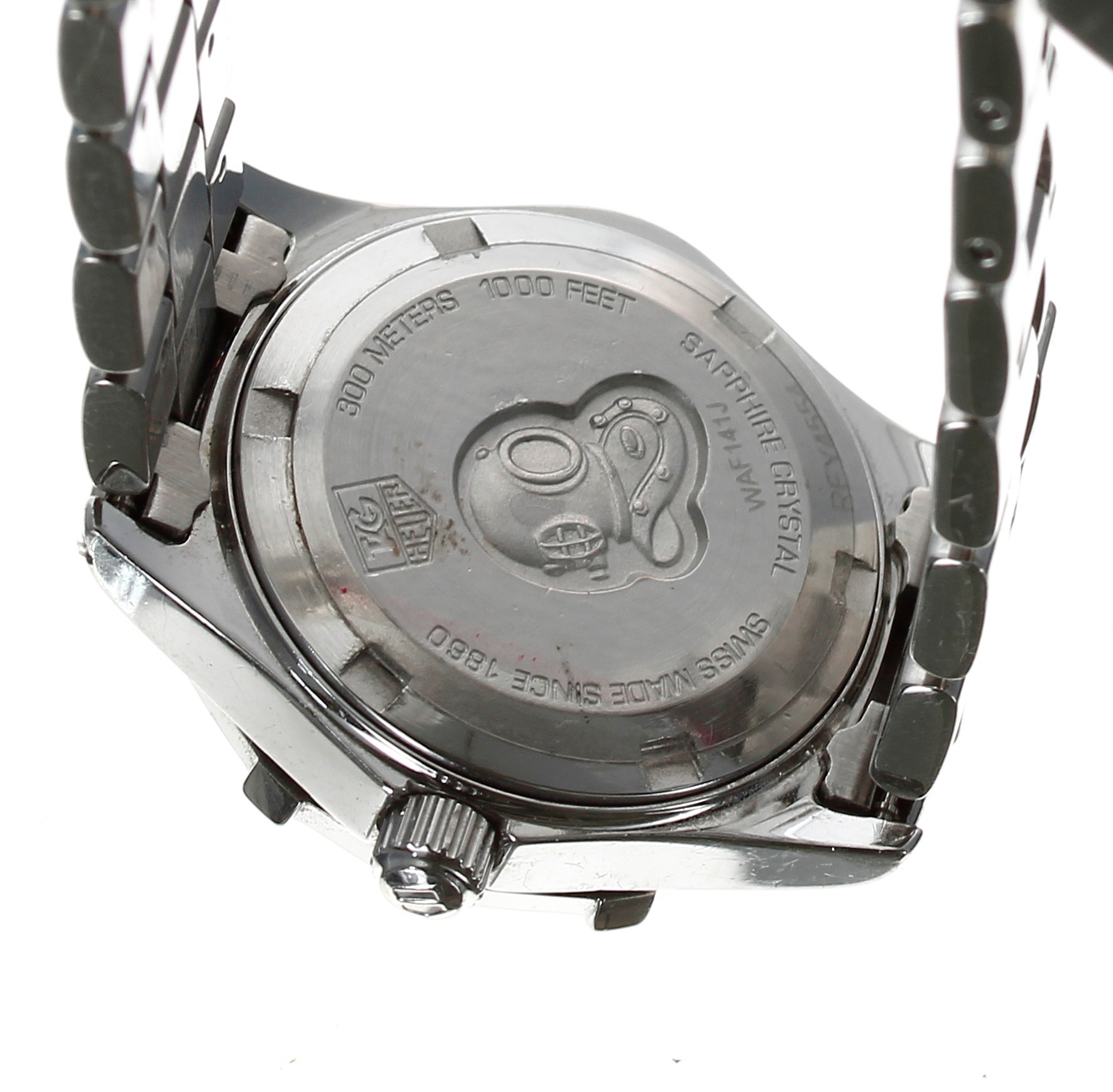 Tag Heuer Aquaracer stainless steel lady's wristwatch, reference no. WAF141J, serial no. REY4xxx, - Bild 2 aus 2