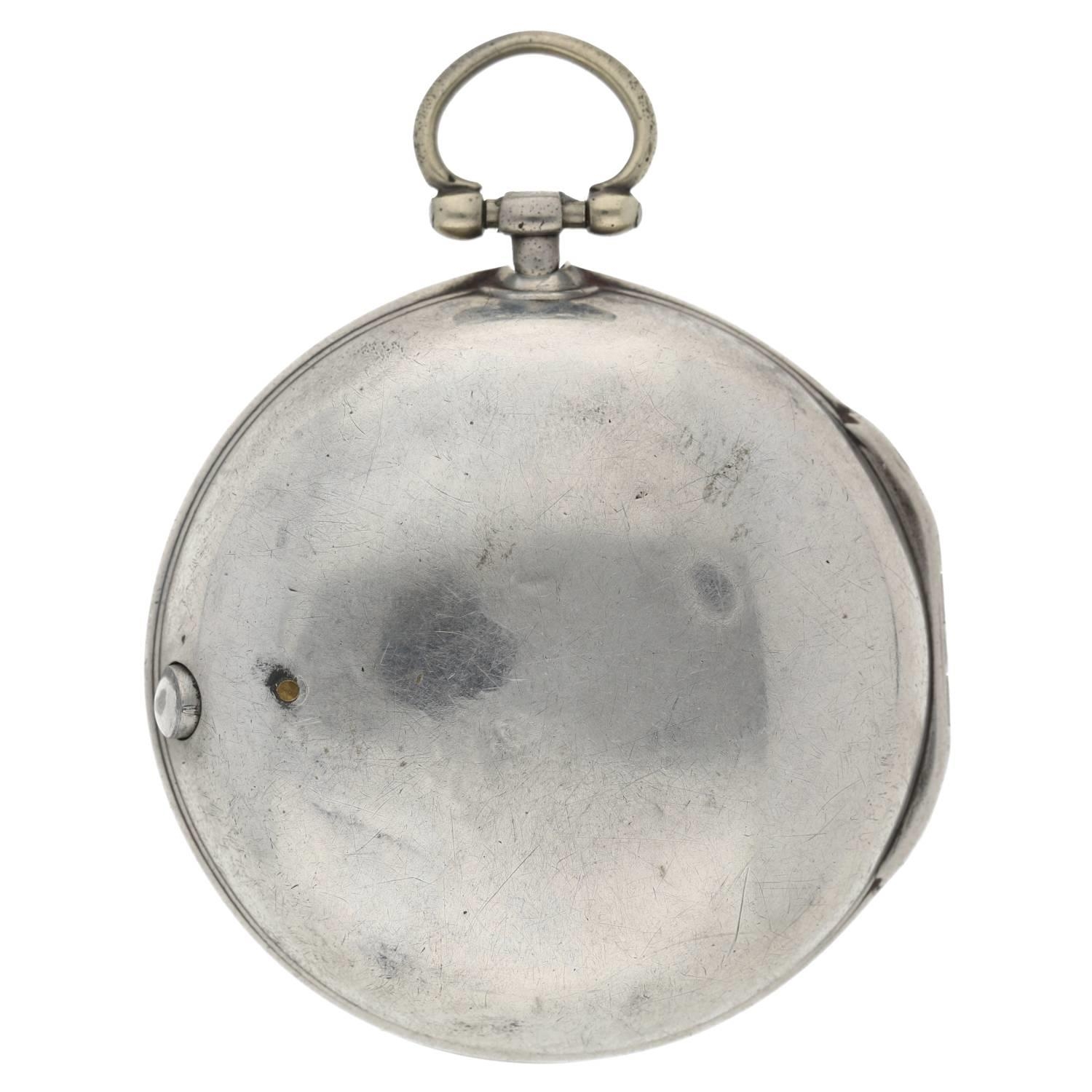 William Presbury, Coventry - English 18th century silver pair cased verge pocket watch, London 1763, - Image 8 of 10