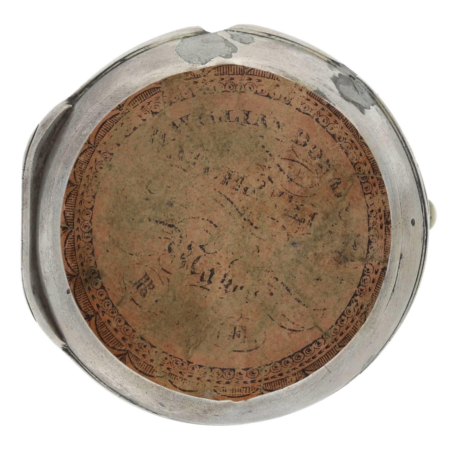 Jno. Stillas, London - English 18th century silver pair cased verge pocket watch, London 1771, - Bild 10 aus 10